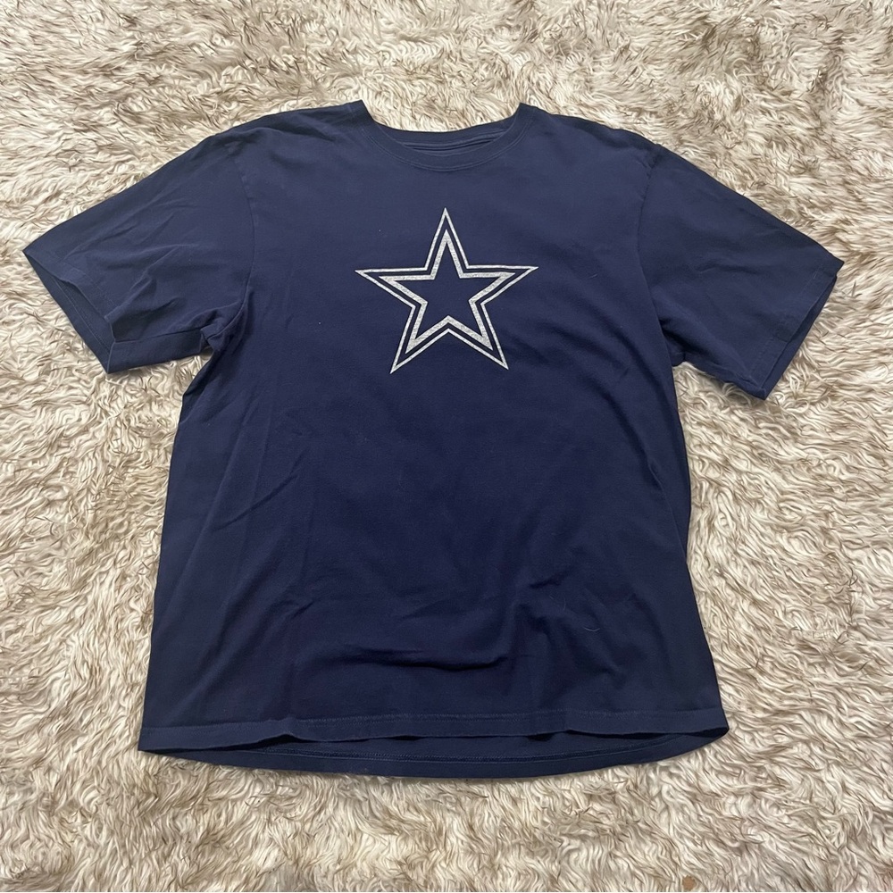 NFL Dallas Cowboys Black Graphic Tee with White Print